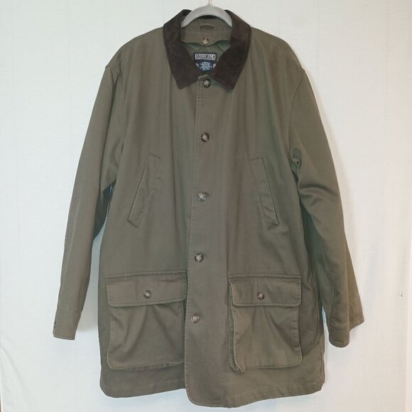 Land's End Men's Green Insulated Canvas Barn/Chore Jacket/Coat Size 46-48 reg/XL - Picture 1 of 10
